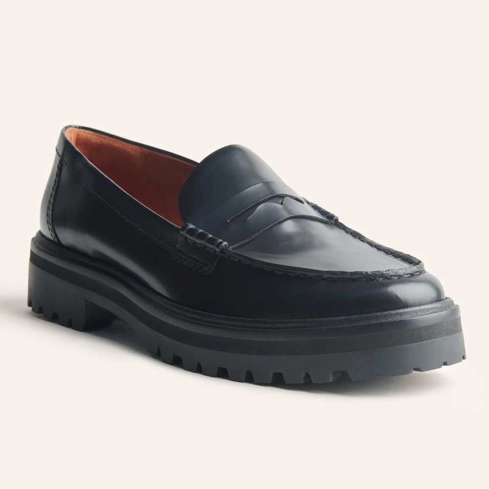 Reformation Agathea Chunky Loafer in Black